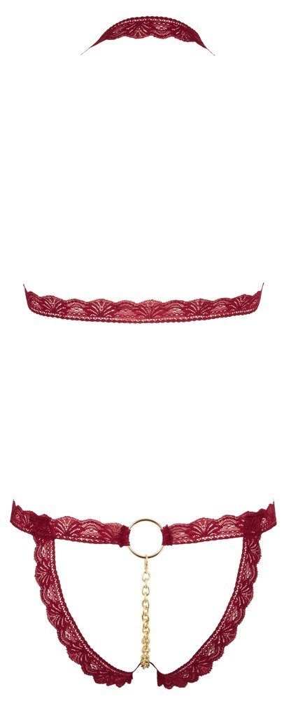 Bra Set open red S/M