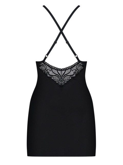 Czarny sex komplet koszulka stringi obsessive s/m