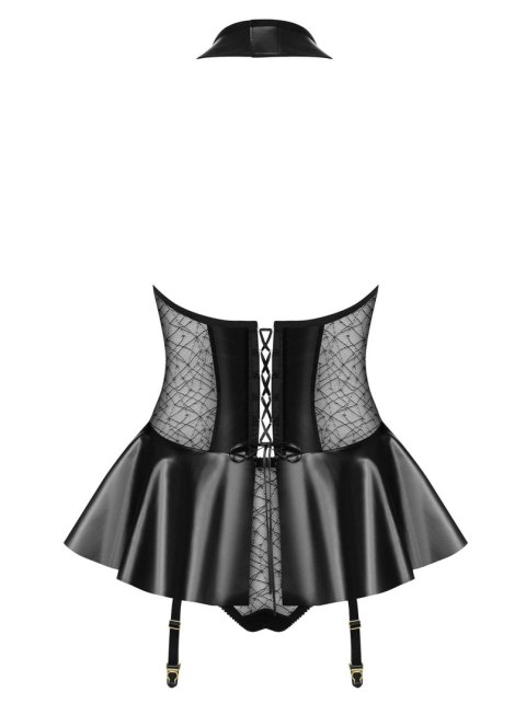 Gorset ze spódniczką figi komplet obsessive l/xl