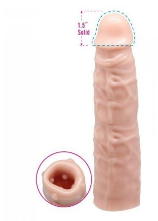 Naturalna cielista nakładka przedłużająca penisa