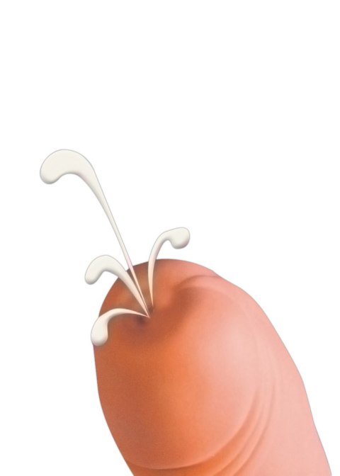 Penis z wytryskiem super realistyczne dildo 21cm