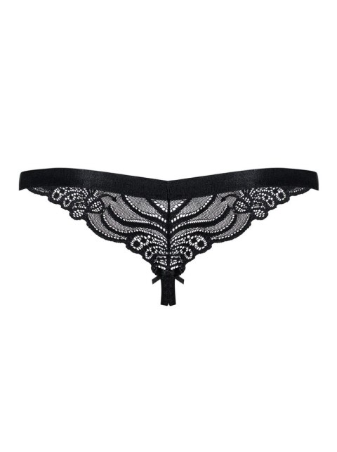 Stringi z wyciętym otwartym krokiem obsessive l/xl