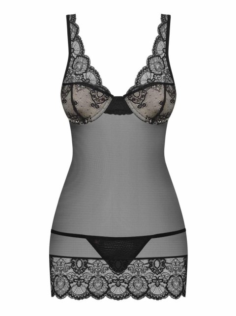 Zmysłowy komplet koszulka stringi obsessive l/xl