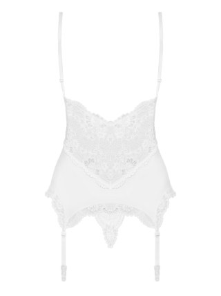 Koronkowy gorset stringi komplet obsessive l/xl