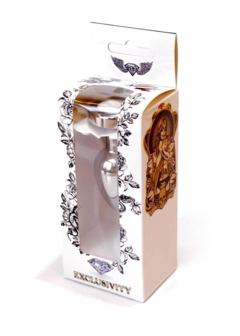 Korek analn stalowy błyszczący disco led sex 7cm