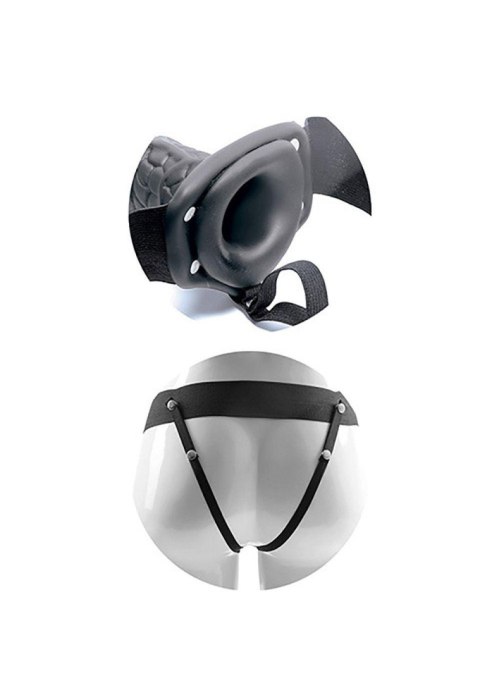 Wibrujący penis z pilotem strapon pusty sex 22cm