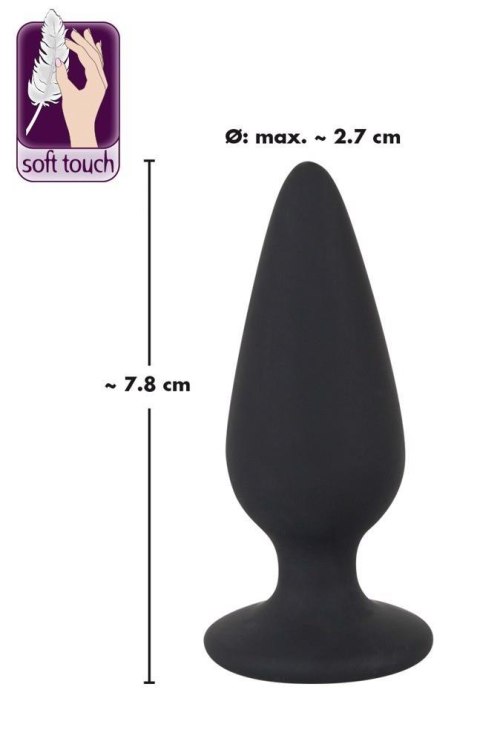 Zatyczka analna korek silikonowy sex plug mały 7cm